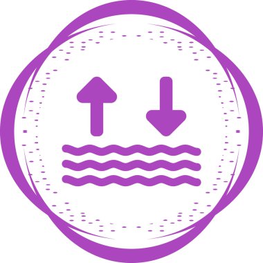 Wave web icon vector illustration