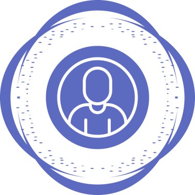 Bir adam kullanıcısının vektör illüstrasyonu