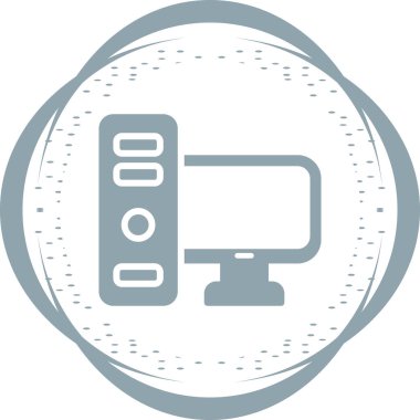 bilgisayar simgesi vektör illüstrasyonu  