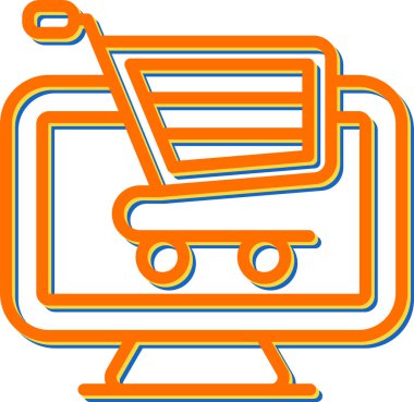 bilgisayar simgesi vektör illüstrasyonu  