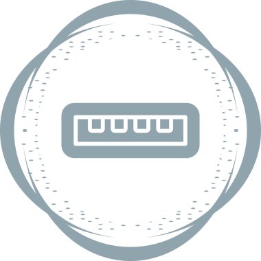 usb Web simgesi vektör illüstrasyonu