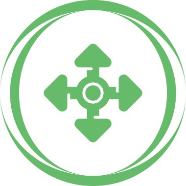 düz simgeyi, vektör illüstrasyonunu taşı