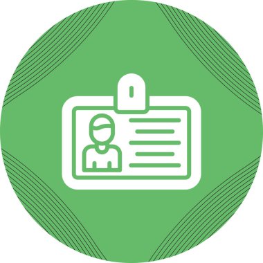 Kartvizit. Web simgesi vektör illüstrasyonu  