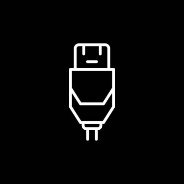 Modern hdmi kablosunun vektör çizimi