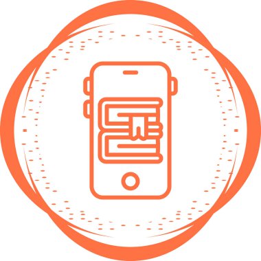 cep telefonu simgesi, vektör illüstrasyonu basit tasarım