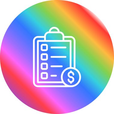 finansal planlama. Web simgesi basit illüstrasyon 