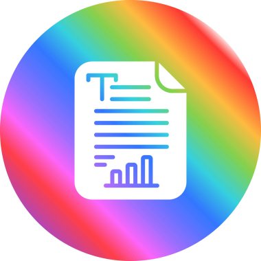 belge metin analiz simgesi soyut üzerinde izole