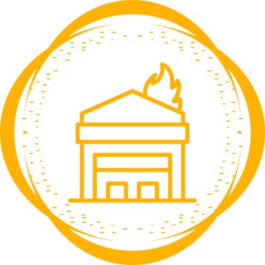 ateş Ağı simgesi basit illüstrasyon