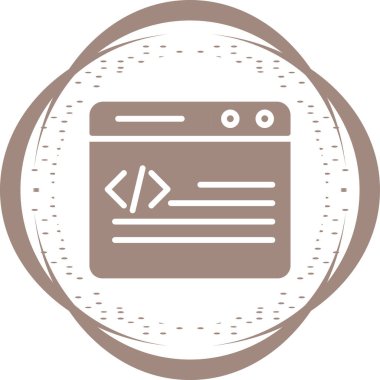 Web tarayıcı simgesi, vektör çizim 