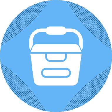 Taşınabilir su kabının temel doğrusal çizimi