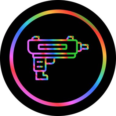 Silah simgesinin vektör illüstrasyonu 