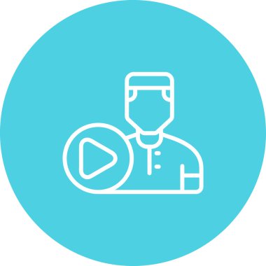 Kullanıcı simgesinin vektör çizimi