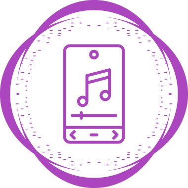 Modern Müzik Oynatıcısının vektör simgesi