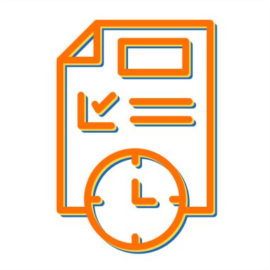 Deadline modern simgesinin vektör illüstrasyonu