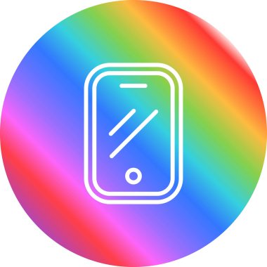 akıllı telefon simgesi, vektör illüstrasyonu basit tasarım