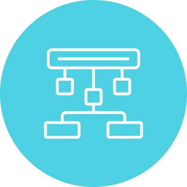 Hiyerarşi web simgesi vektör çizimi