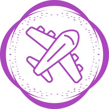 Uçak. Web simgesi basit illüstrasyon 