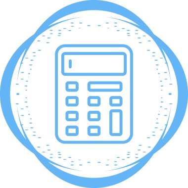 hesap makinesi simgesi vektör illüstrasyonu 