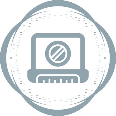 Dizüstü web simge vektör çizim         