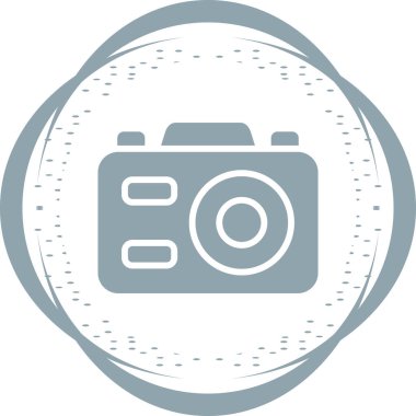 Kamera. Web simgesi basit tasarım               