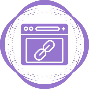 Web için bir tarayıcı simgesinin minimalist tasarımı.