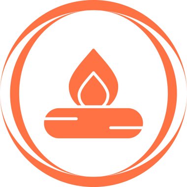 ateş Ağı simgesi basit illüstrasyon