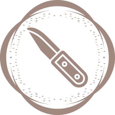 Bıçak. Web simgesi basit illüstrasyon 