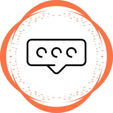 konuşma balonu simgesi, vektör illüstrasyonu 