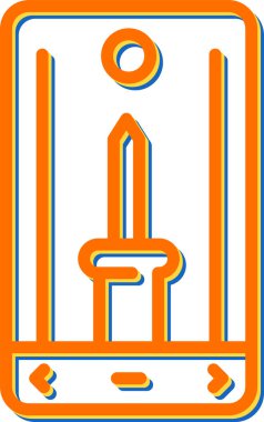 Akıllı telefon. Web simgesi basit illüstrasyon 