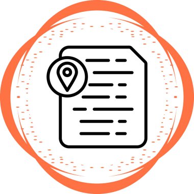 belge web simgesi vektör illüstrasyonu