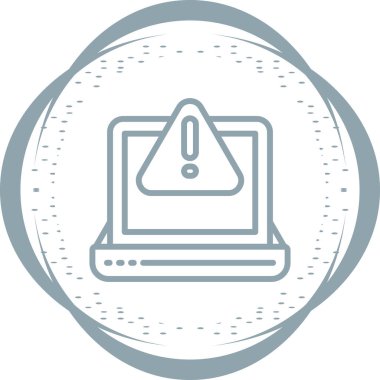 Uyarı simgesi web basit illüstrasyon