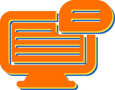 bilgisayar simgesi vektör illüstrasyonu  