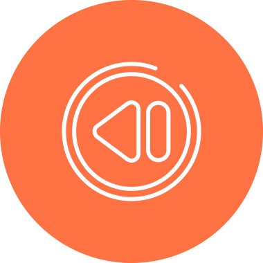 Modern Geri sarma simgesinin vektör illüstrasyonu           