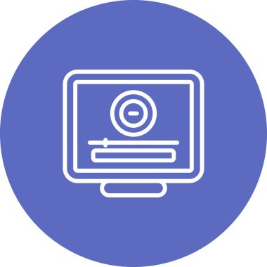 bilgisayar masaüstü simgesi vektör çizimi