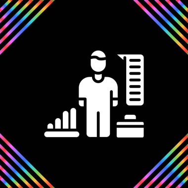 HR Analitik İnternet simgesi basit illüstrasyon