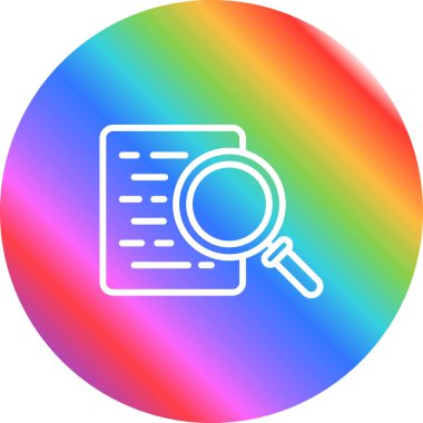 belge web simgesi vektör illüstrasyonu