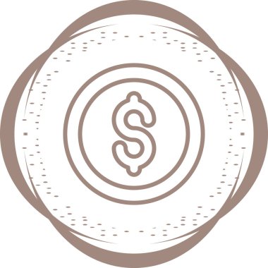 Dolar simgesi vektör illüstrasyonu 