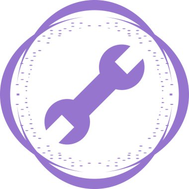 İngiliz anahtarı aracı vektör illüstrasyonu