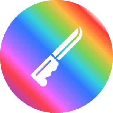Bıçak. Web simgesi basit illüstrasyon 