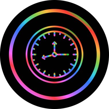 vektör çizim saat web simgesi     