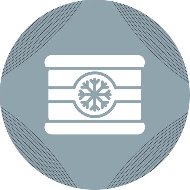 Dondurulmuş yiyeceklerin vektör illüstrasyonu Modern simge 