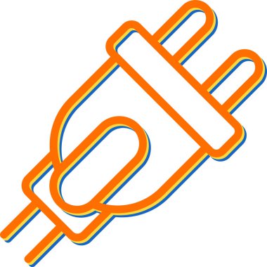 elektrik dolgu simgesi web basit illüstrasyon