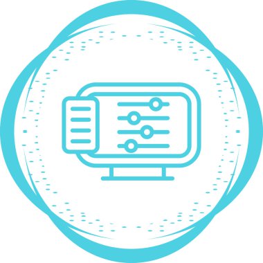 bilgisayar simgesi vektör illüstrasyonu  