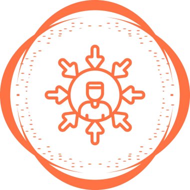 Bir adam kullanıcısının vektör illüstrasyonu