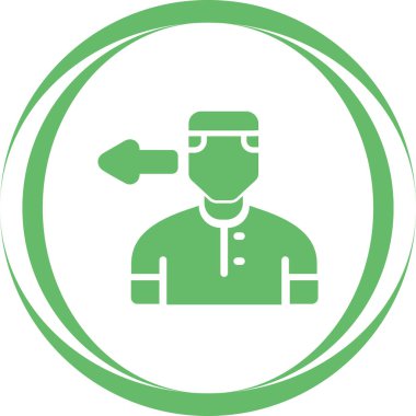 Kullanıcı simgesinin vektör çizimi