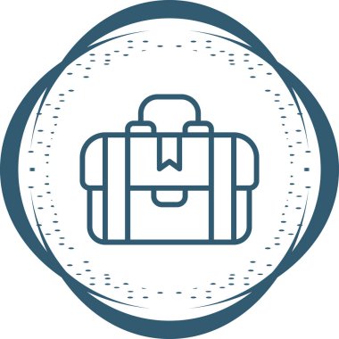 evrak çantası ikonu vektör illüstrasyonu