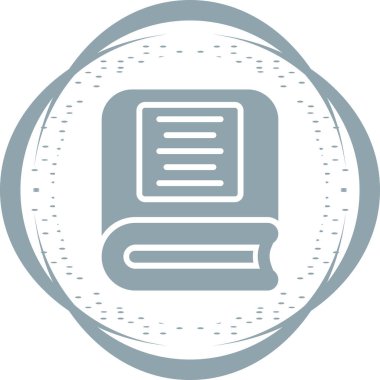 kitap web simgesi basit illüstrasyon