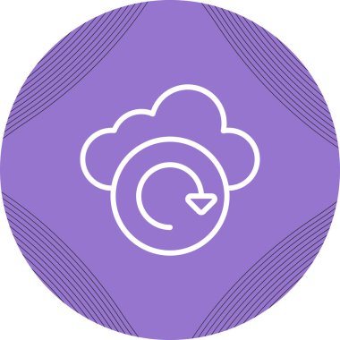 bulut web simgesi vektör illüstrasyonu