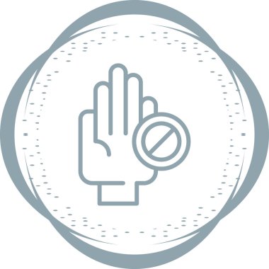 El işaretinin basit doğrusal çizimi