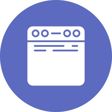 Web için bir tarayıcı simgesinin minimalist tasarımı.